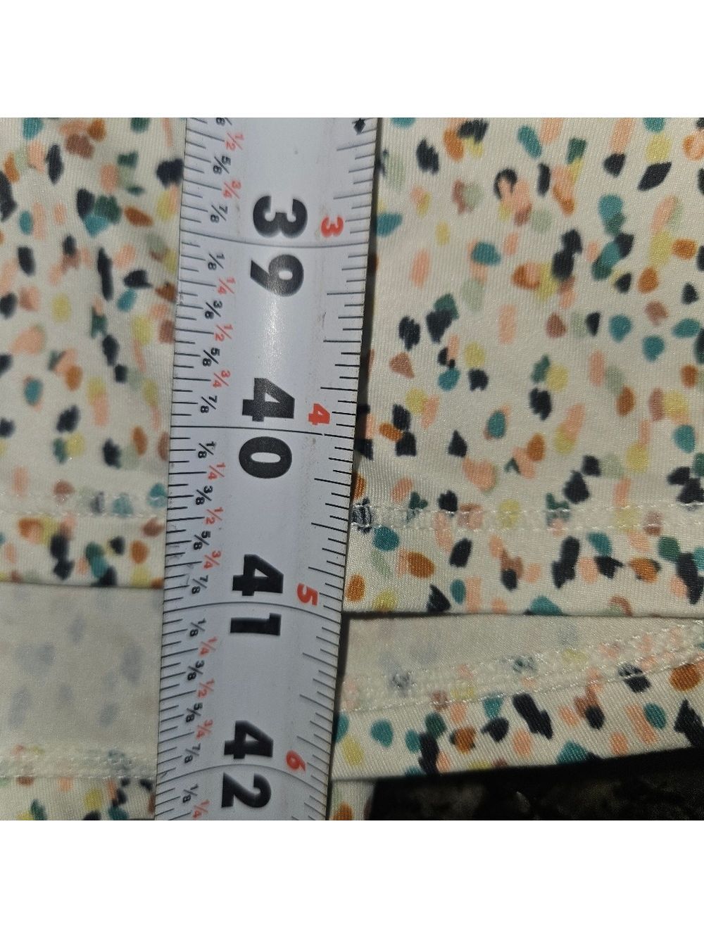 prAna Sleeveless Midi Dress L Cream Multicolor Speckled Print Sustainable - Picture 5 of 9